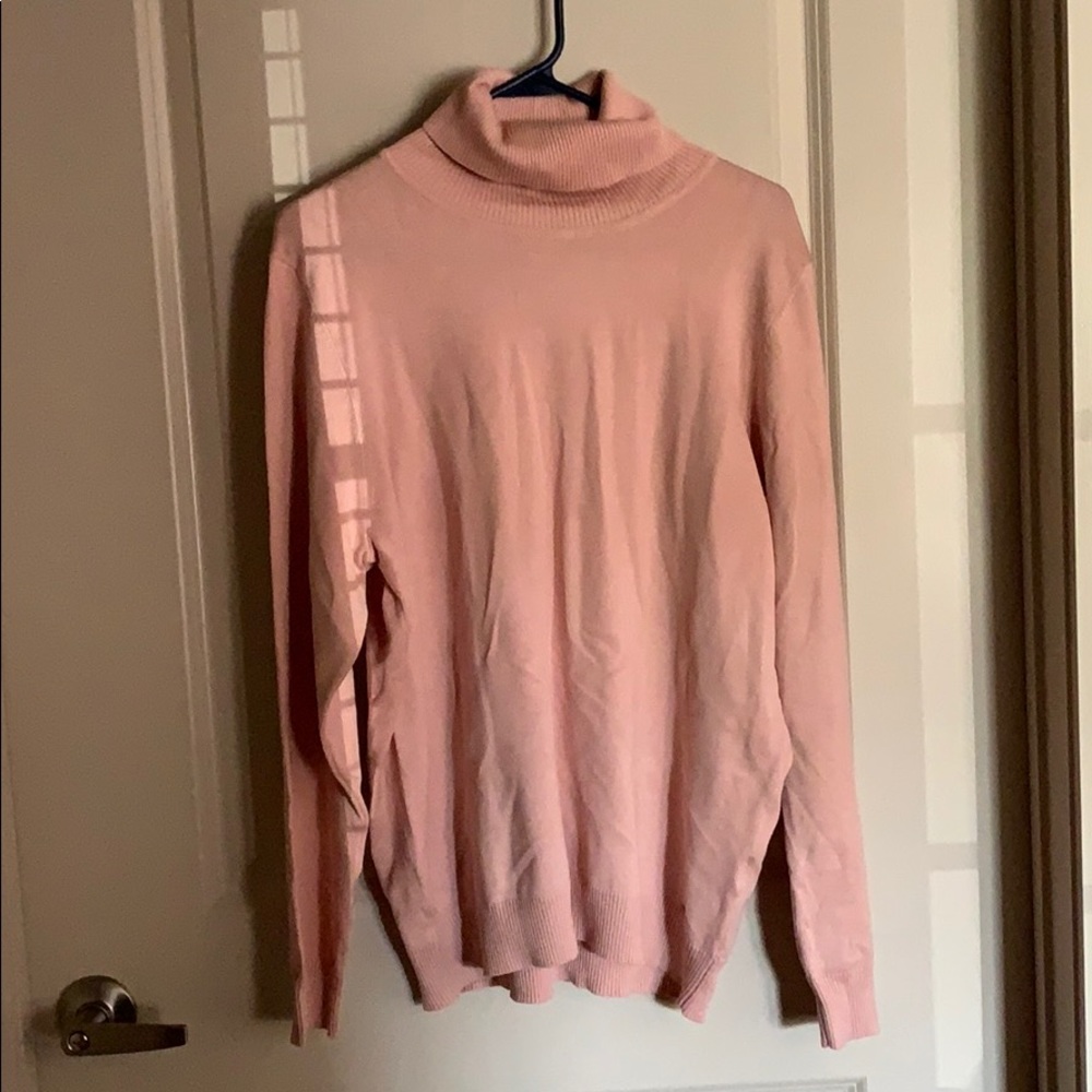 CALVIN KLEIN ribbed turtle neck sweater